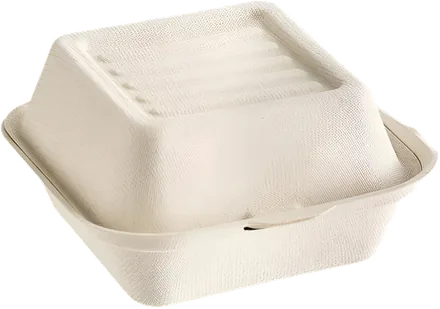 Moulded bagasse clamshell