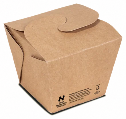 Notpla-coated board box